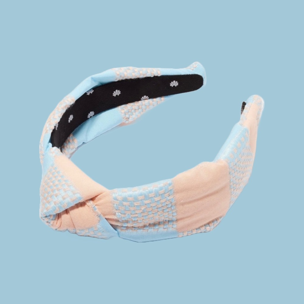 COPY - Lele Sadoughi Plaid Headband in Sunset Check (does not include the dustb…